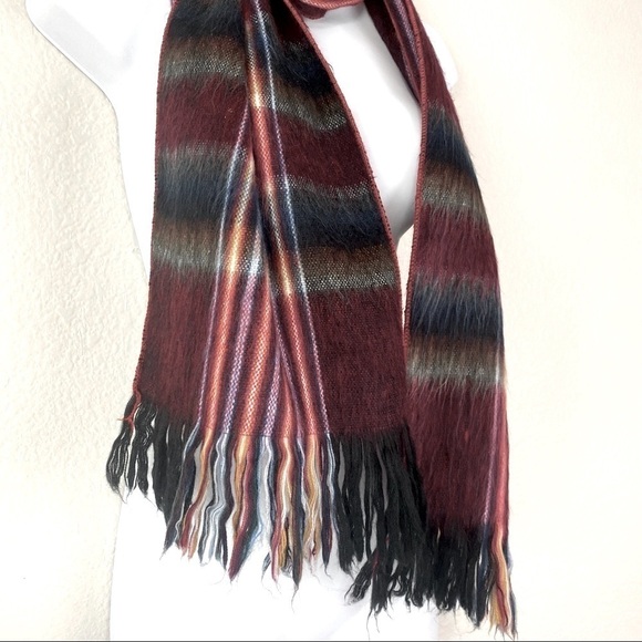 Invisible World Juneau 100% Orion Multicolor Scarf 10” x 68” - Picture 3 of 7